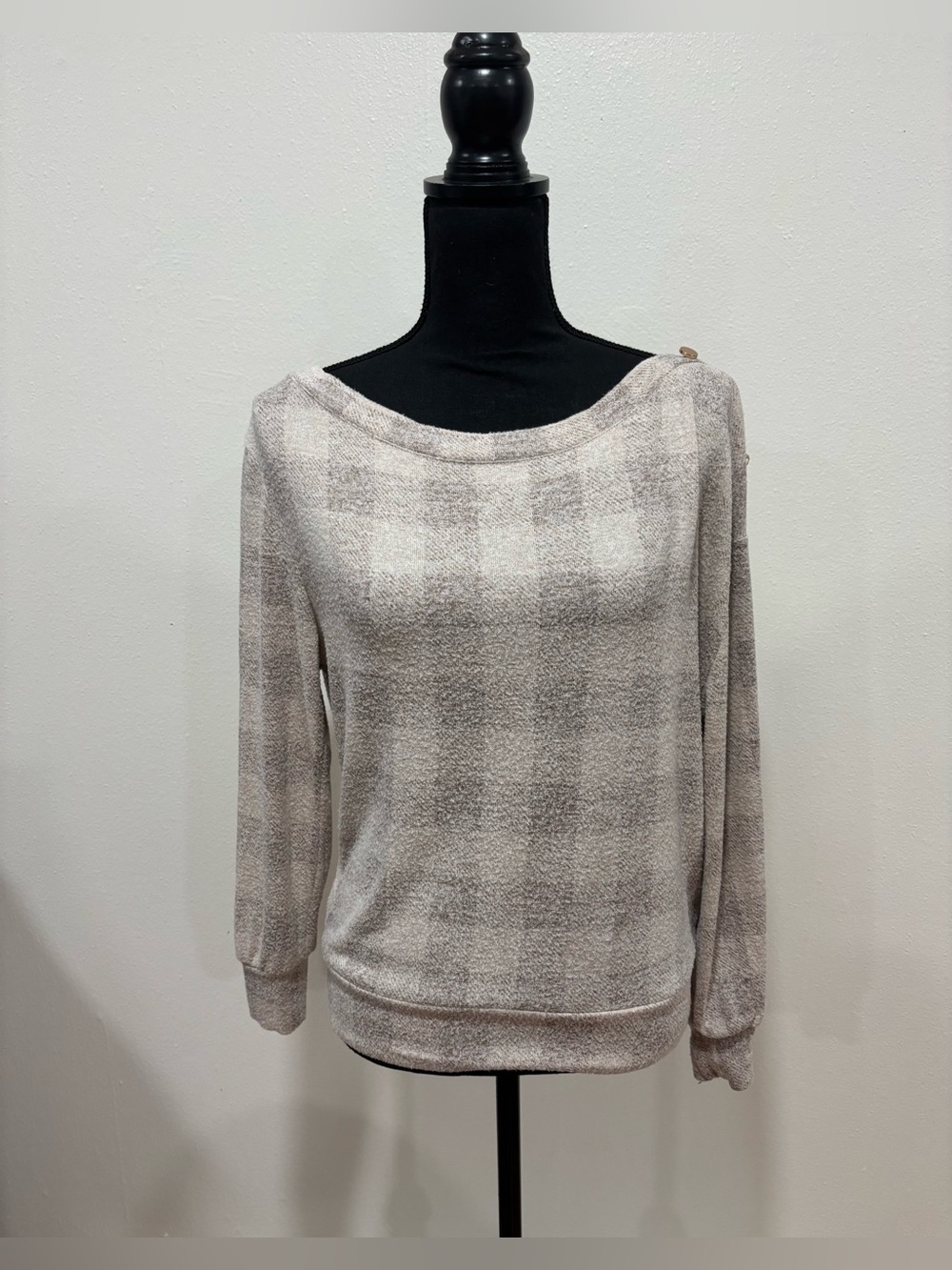 Soft Plaid Blouse